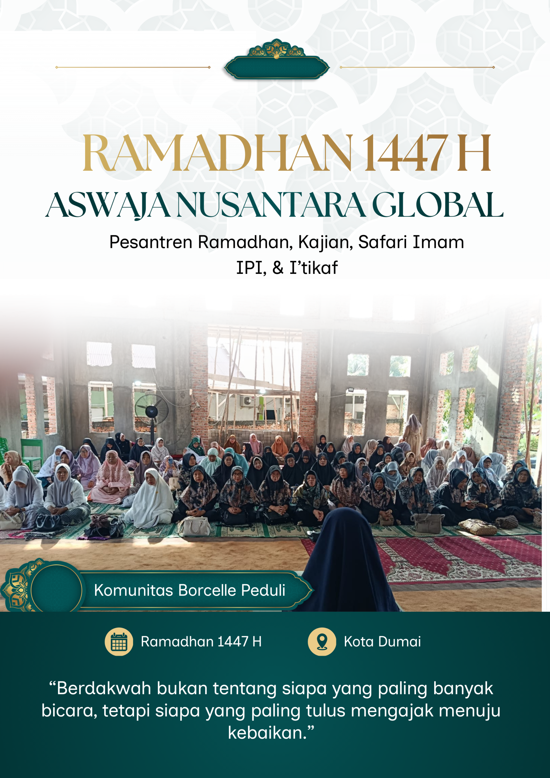 ASWAJA NUSANTARA GLOBAL GELAR RANGKAIAN KEGIATAN RAMADHAN 1447 H DI KOTA DUMAI